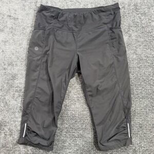 Athleta Capri Leggings Dobby Be Free Knicker Women's Size Medium Black Stretch